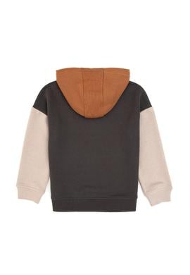 Erkek Çocuk Gri Kapüşonlu Sweatshirt - 50316469009