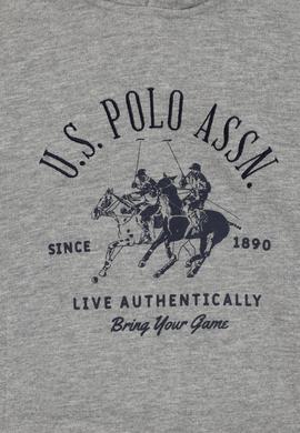 Erkek Çocuk Gri Melanj Kapüşonlu Sweatshirt - 50316623023