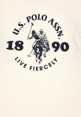 Erkek Çocuk Krem Bisiklet Yaka Sweatshirt - 50316626019