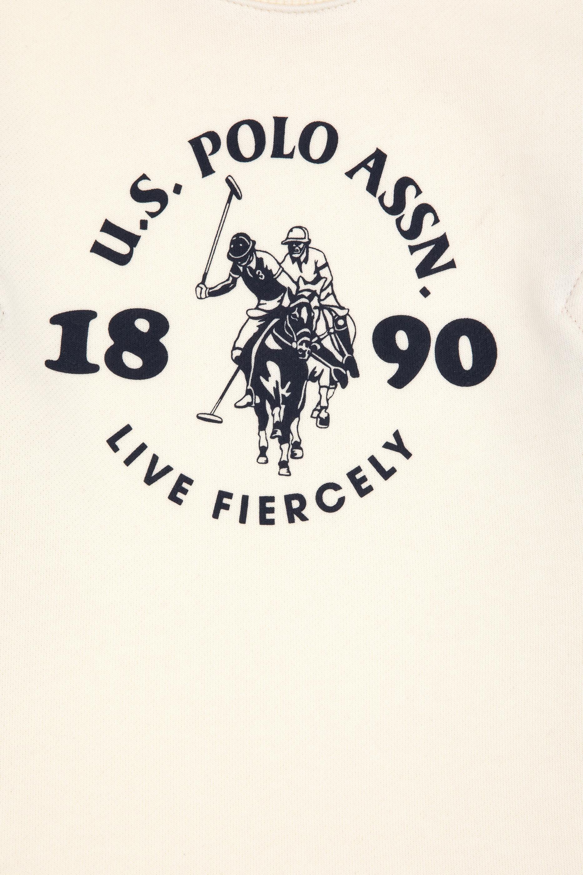 Erkek Çocuk Krem Bisiklet Yaka Sweatshirt