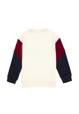 Erkek Çocuk Krem Bisiklet Yaka Sweatshirt - 50316626019