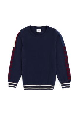 Erkek Çocuk Lacivert Bisiklet Yaka Kazak - 50317136002