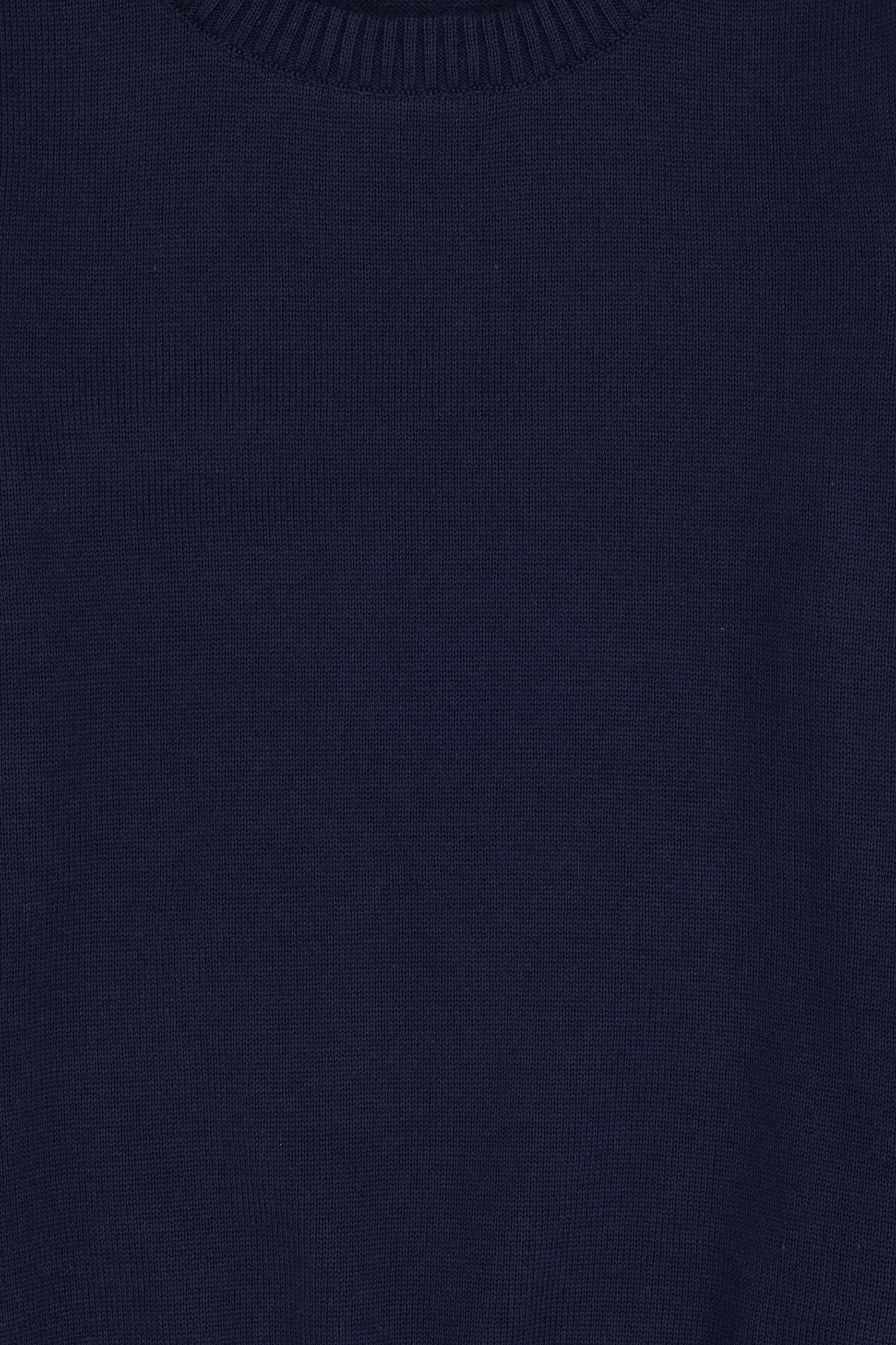 Erkek Çocuk Lacivert Bisiklet Yaka Kazak