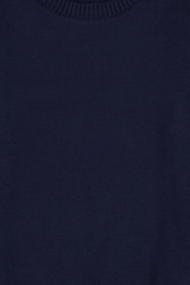 Erkek Çocuk Lacivert Bisiklet Yaka Kazak - 50317136002