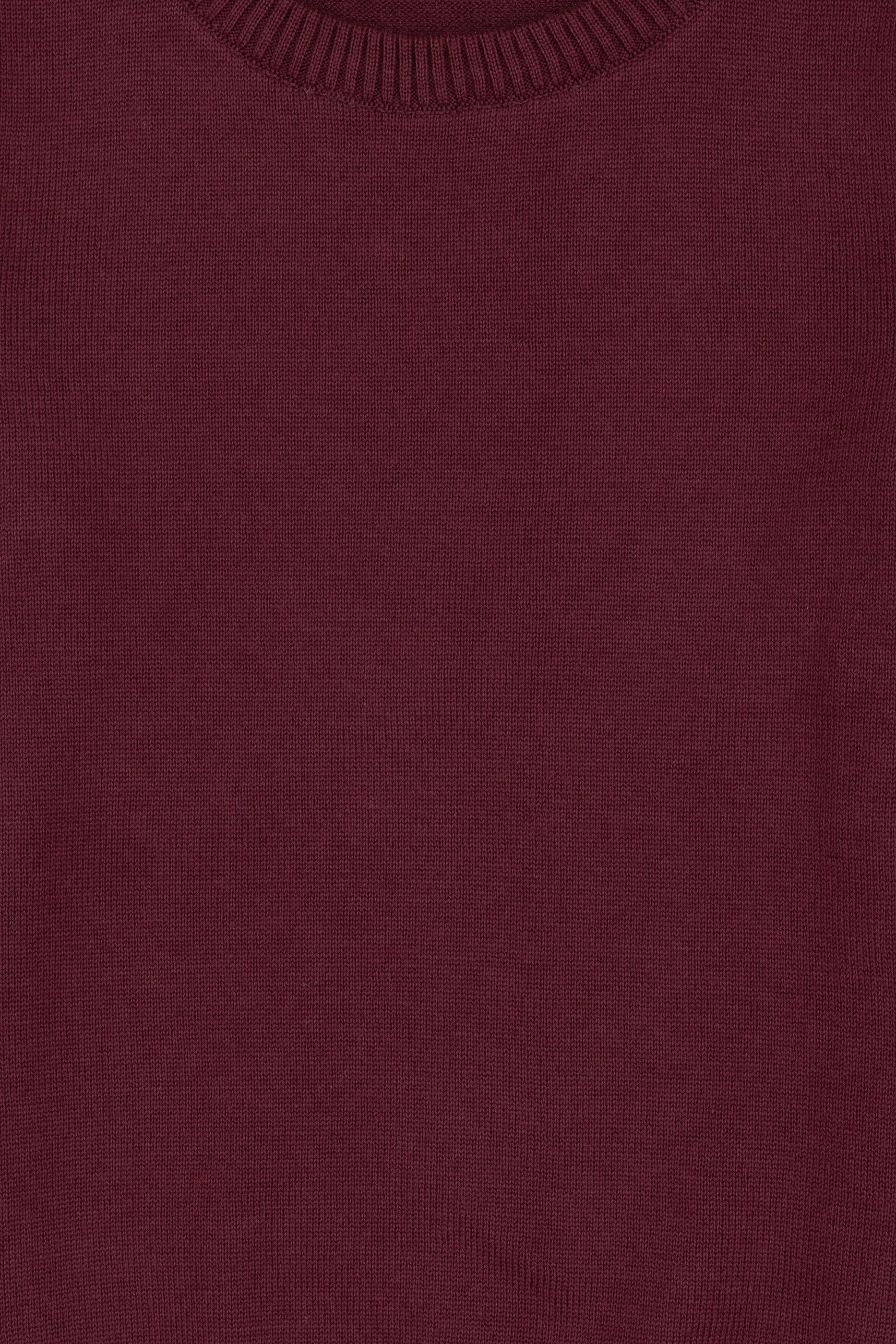 Erkek Çocuk Bordo Bisiklet Yaka Kazak