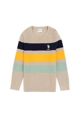 Erkek Çocuk Taş Melanj Bisiklet Yaka Kazak - 50317160011