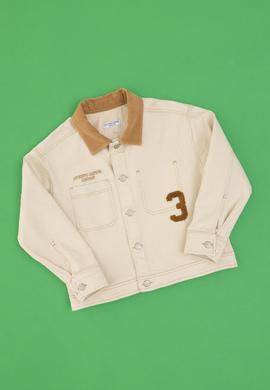 Erkek Çocuk Krem İnce Dokuma Mont - 50309757004