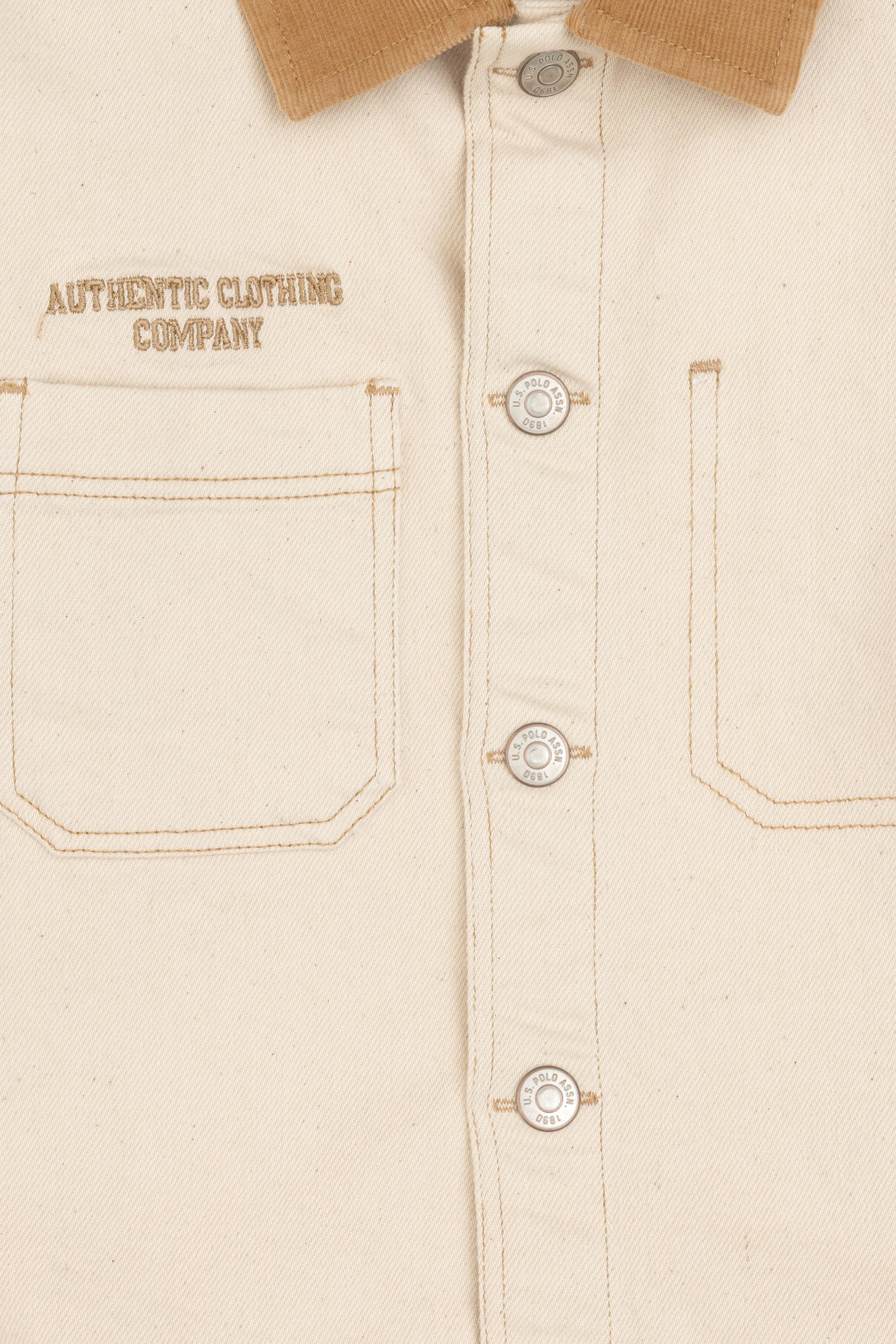 Erkek Çocuk Krem İnce Dokuma Mont