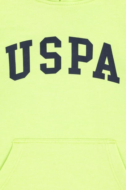 Erkek Çocuk Yeşil Kapüşonlu Basic Sweatshirt