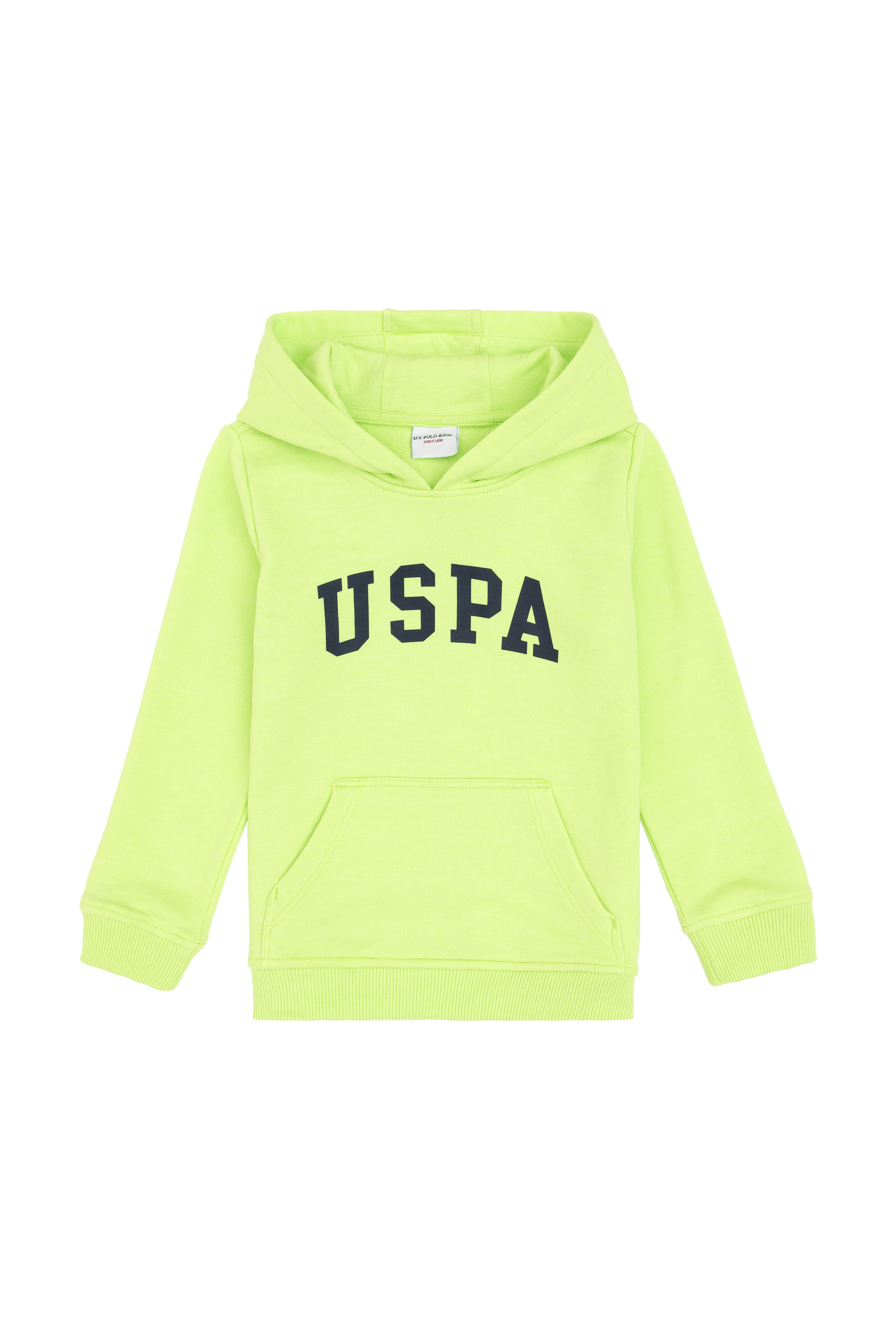 Erkek Çocuk Yeşil Kapüşonlu Basic Sweatshirt - Image 2