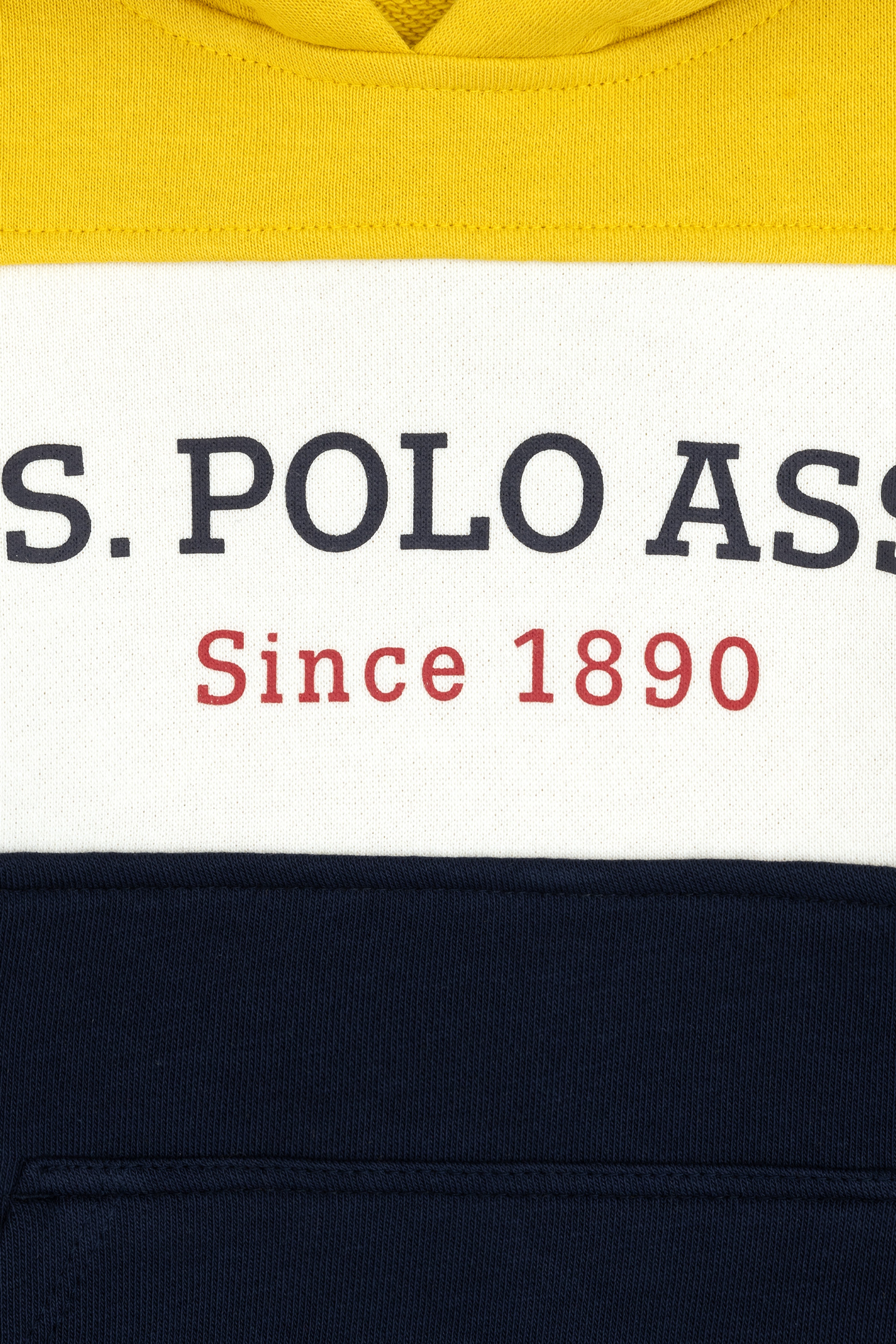 Erkek Çocuk Sarı Kapüşonlu Basic Sweatshirt - Image 4