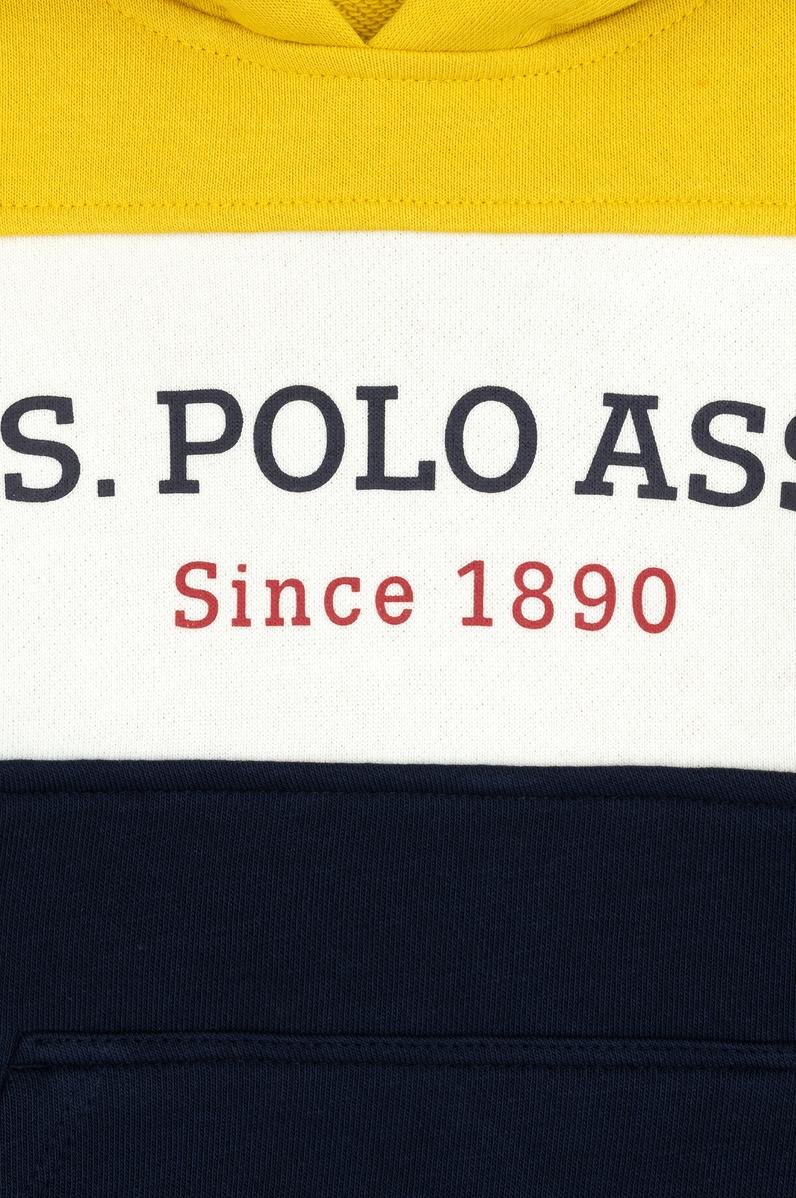 Erkek Çocuk Sarı Kapüşonlu Basic Sweatshirt