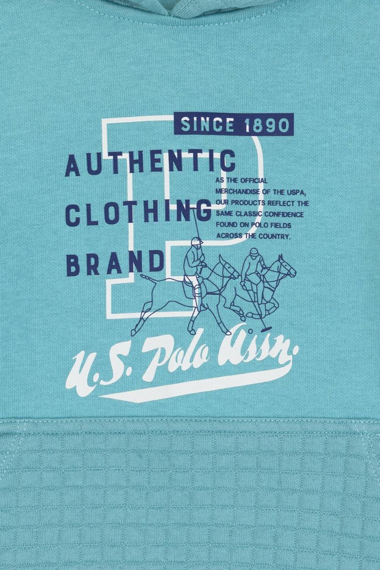 Erkek Çocuk Mint Kapüşonlu Şardonlu Sweatshirt - 50316512001