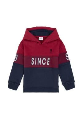 Erkek Çocuk Açık Lacivert Kapüşonlu Sweatshirt - 50316551017