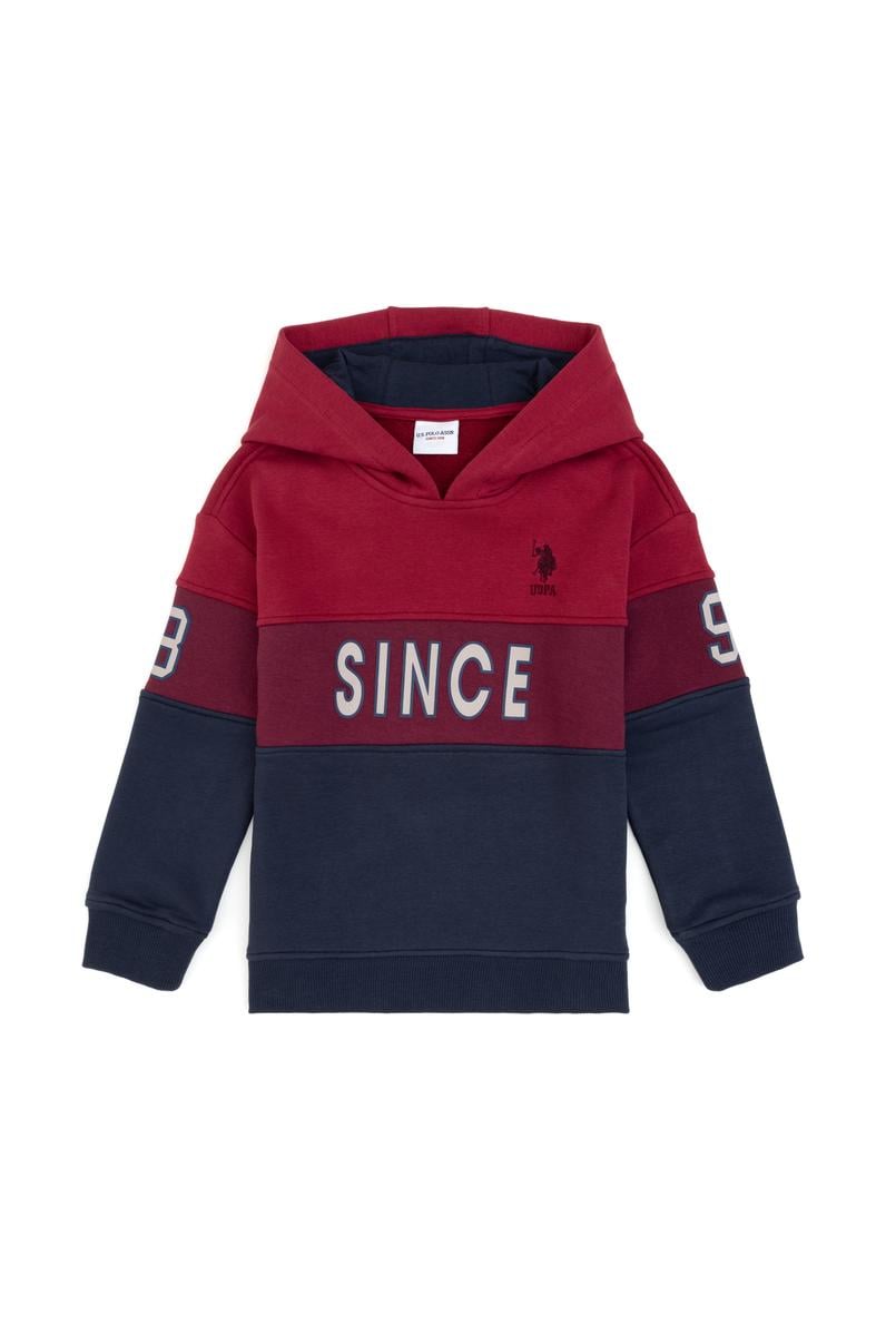 Erkek Çocuk Açık Lacivert Kapüşonlu Sweatshirt