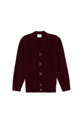 Erkek Çocuk Bordo Triko Hırka - 50317150042