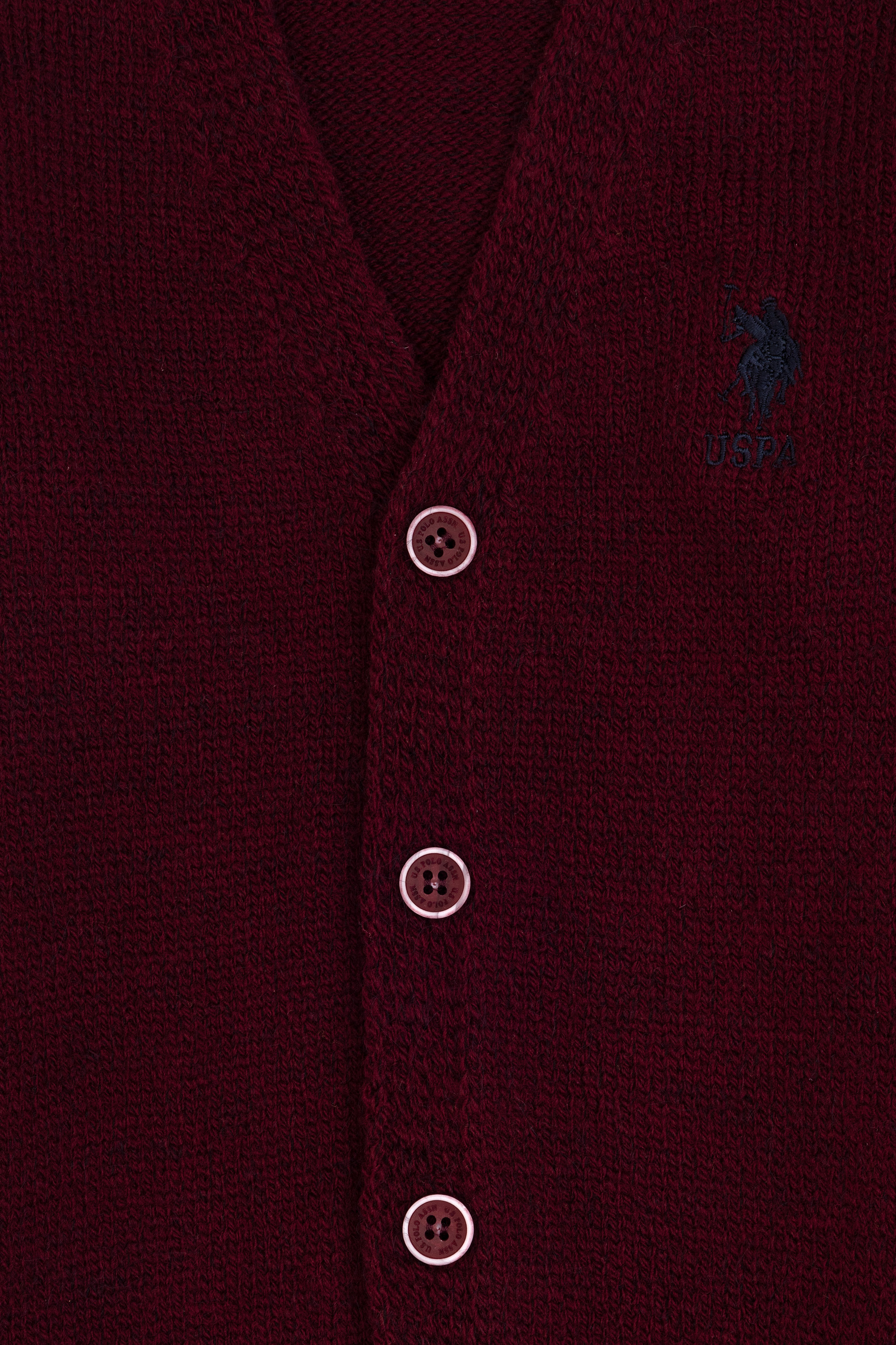 ژاکت بافتنی زرشکی رگولار پسرانه یو اس پولو | U.S. Polo Assn. - تصویر 4