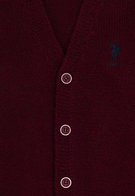 Erkek Çocuk Bordo Triko Hırka - 50317150042