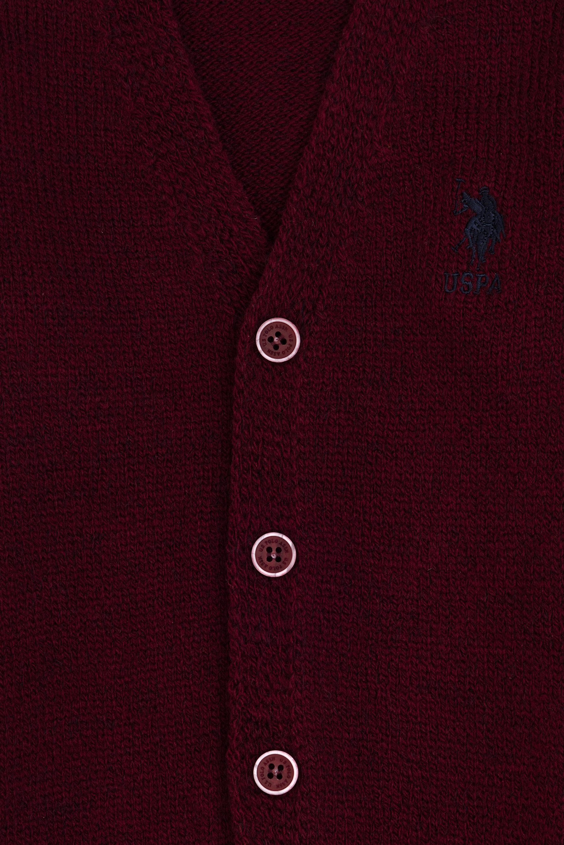 Erkek Çocuk Bordo Triko Hırka