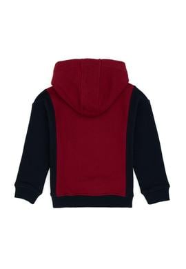Erkek Çocuk Bordo Kapüşonlu Sweatshirt - 50316623008