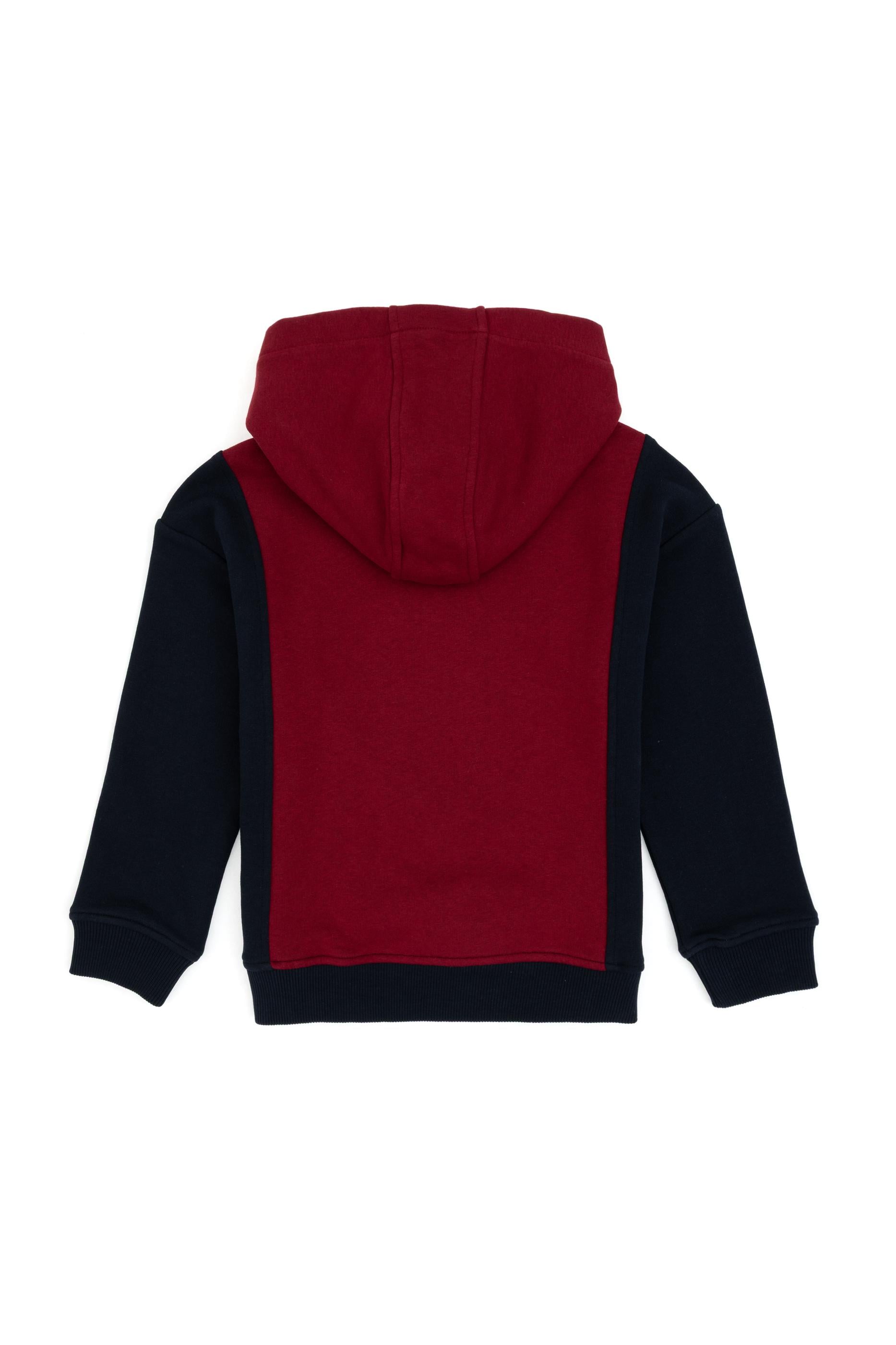 Erkek Çocuk Bordo Kapüşonlu Sweatshirt
