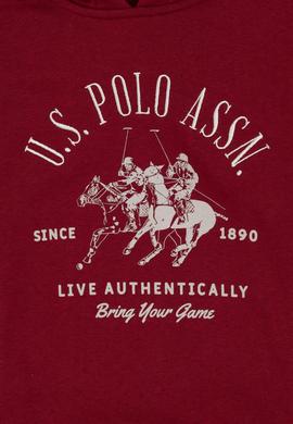 Erkek Çocuk Bordo Kapüşonlu Sweatshirt - 50316623008