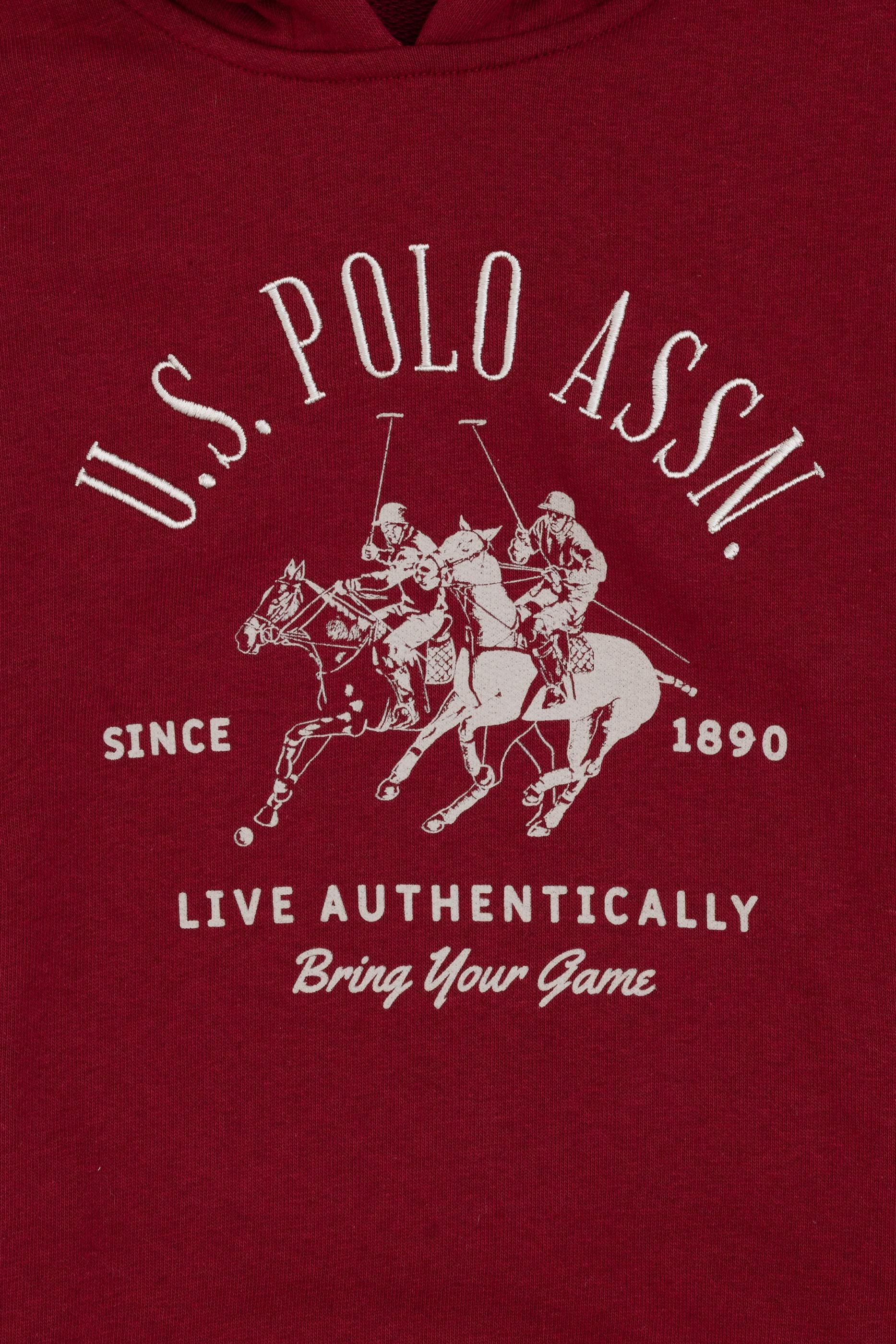 Erkek Çocuk Bordo Kapüşonlu Sweatshirt