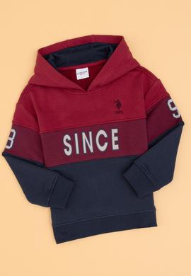 Erkek Çocuk Açık Lacivert Kapüşonlu Sweatshirt - 50316551017