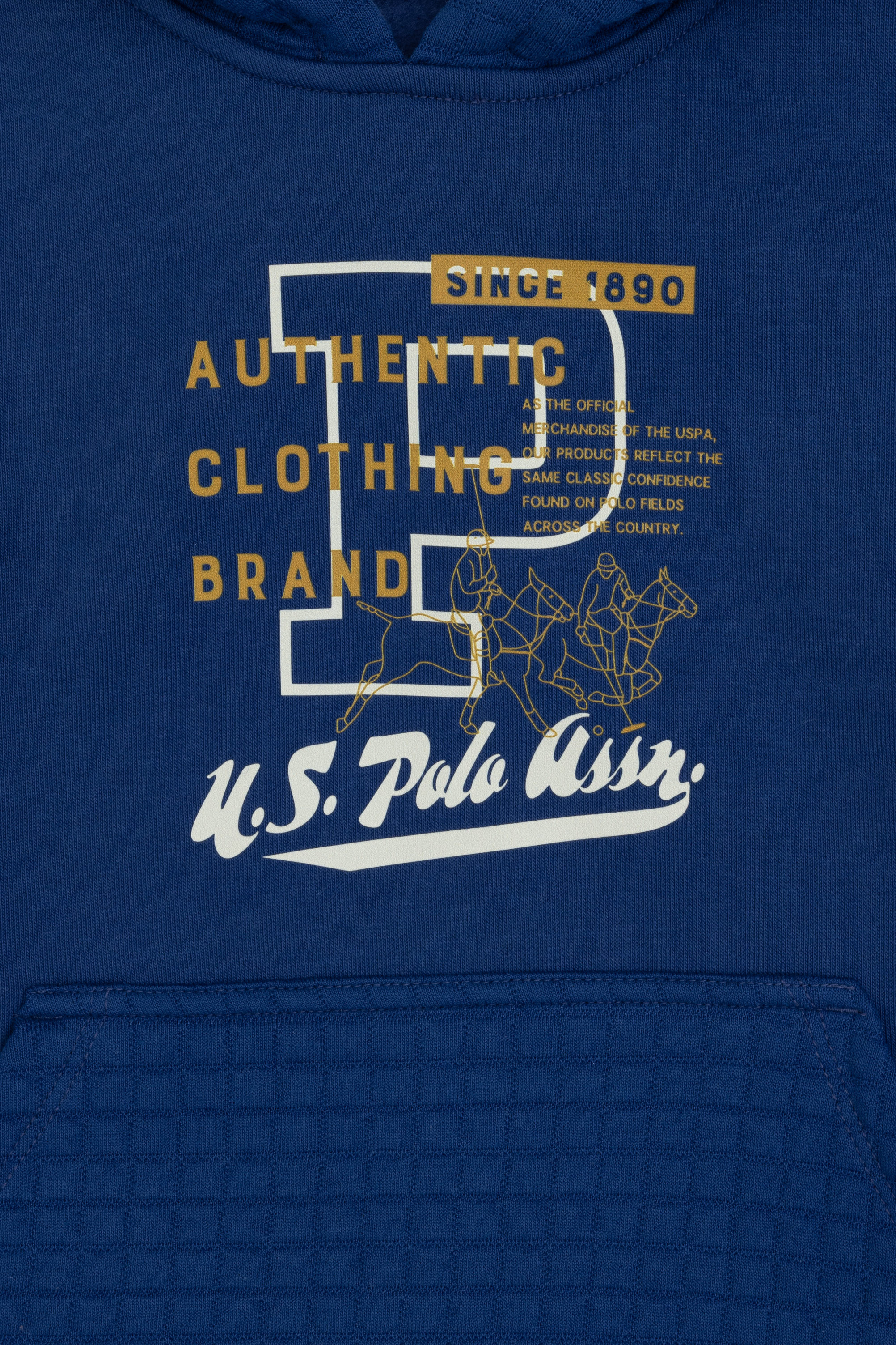 Erkek Çocuk İndigo Kapüşonlu Şardonlu Sweatshirt - Image 3