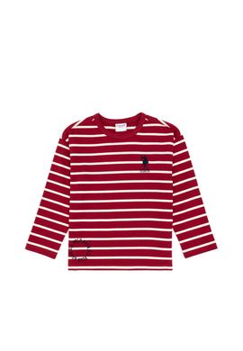 Erkek Çocuk Koyu Frambuaz Bisiklet Yaka Sweatshirt - 50316684003