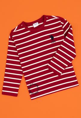 Erkek Çocuk Koyu Frambuaz Bisiklet Yaka Sweatshirt - 50316684003