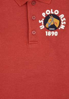 Erkek Çocuk Gül Kurusu Polo Yaka Sweatshirt - 50316597047