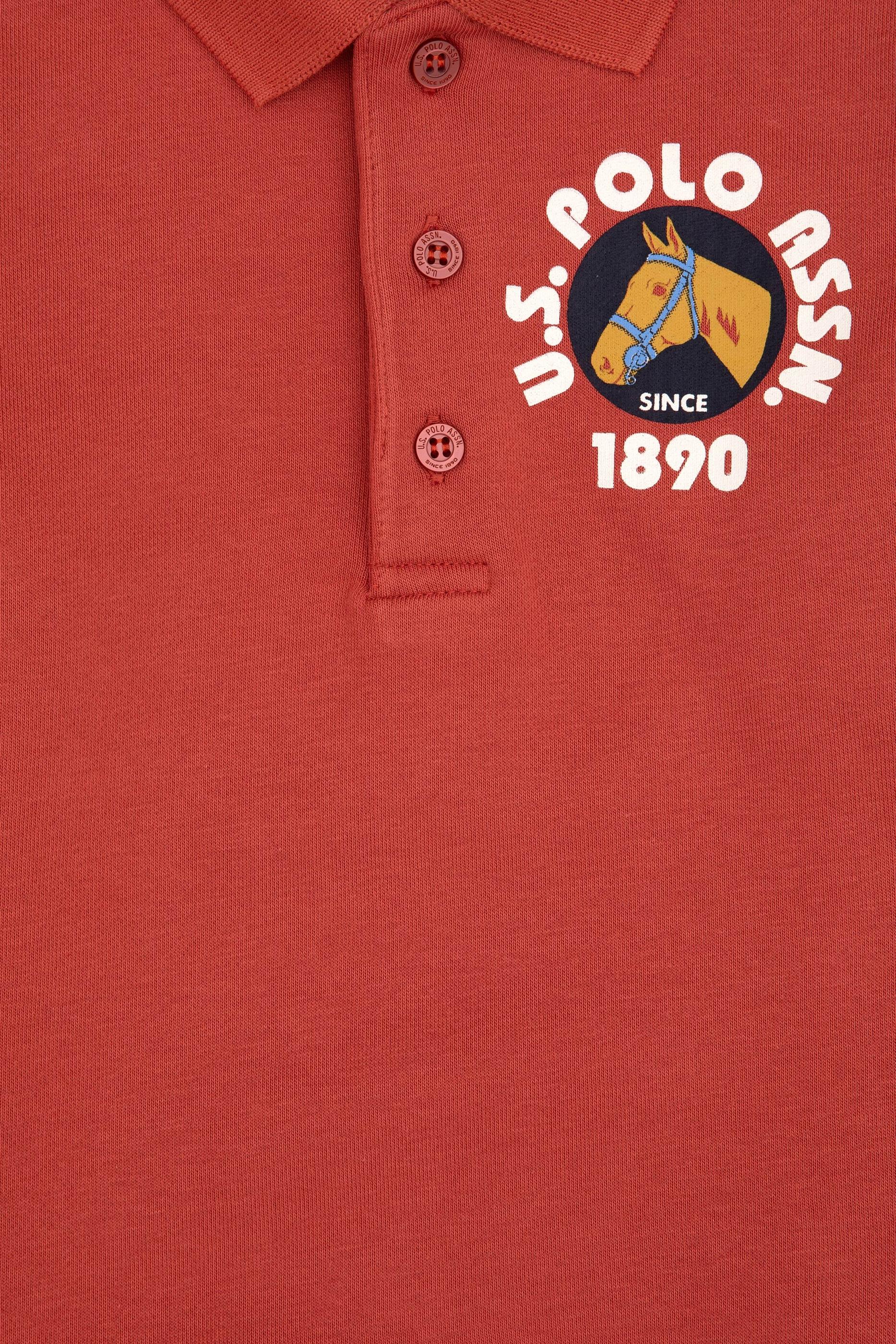 Erkek Çocuk Gül Kurusu Polo Yaka Sweatshirt