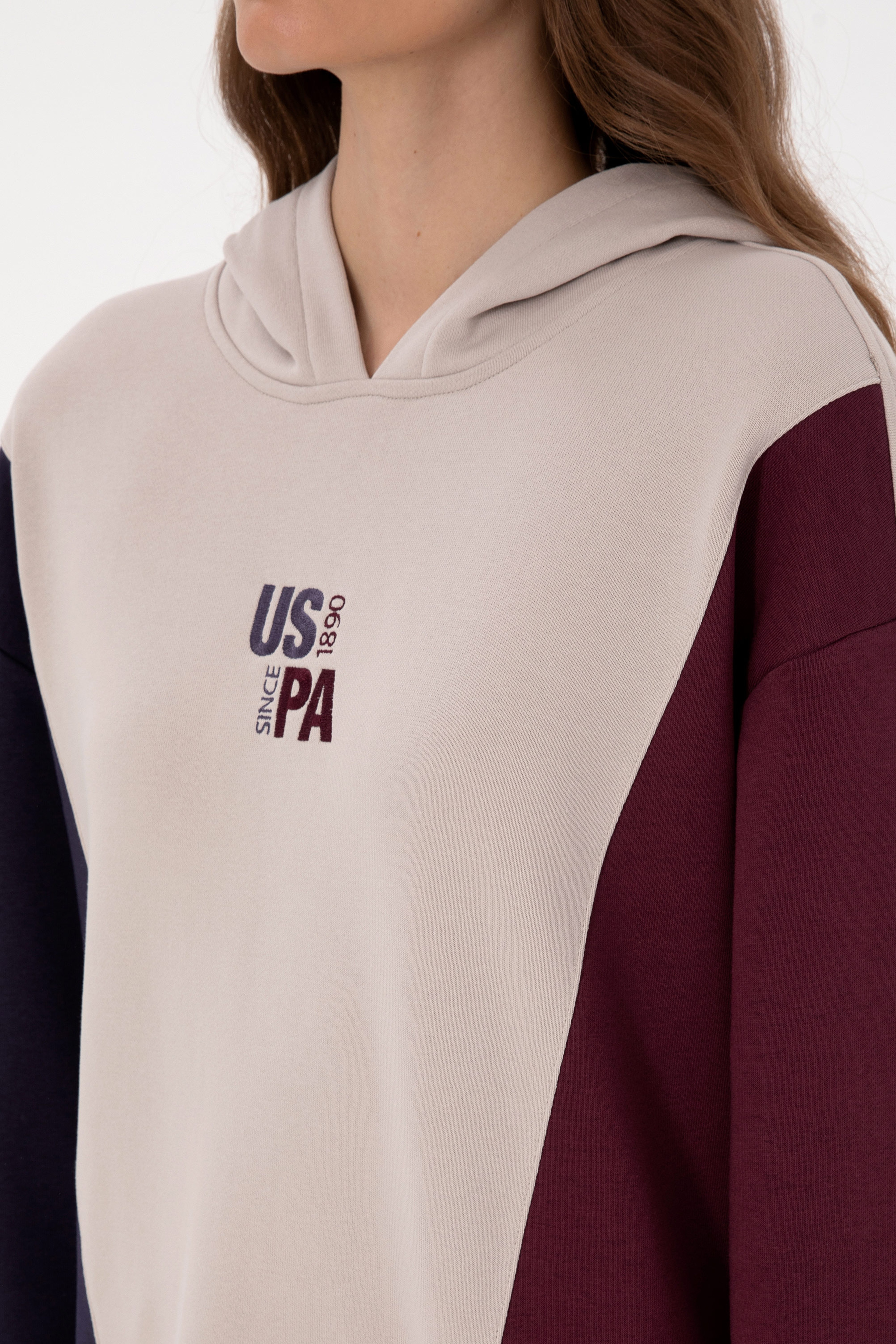 Kadın Taş Kapüşonlu Sweatshirt - Image 7