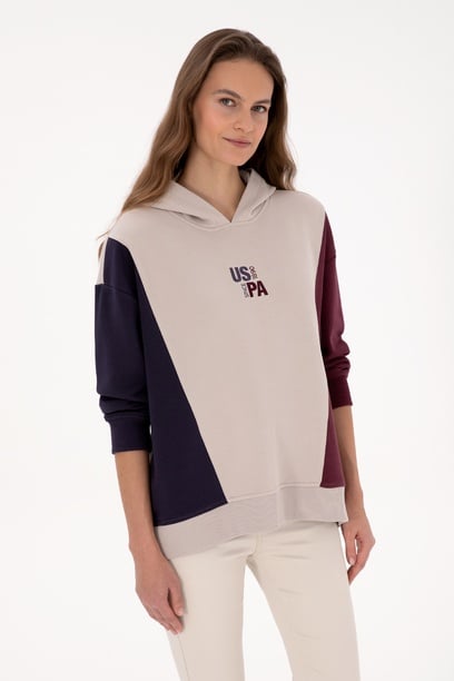 Kadın Taş Kapüşonlu Sweatshirt