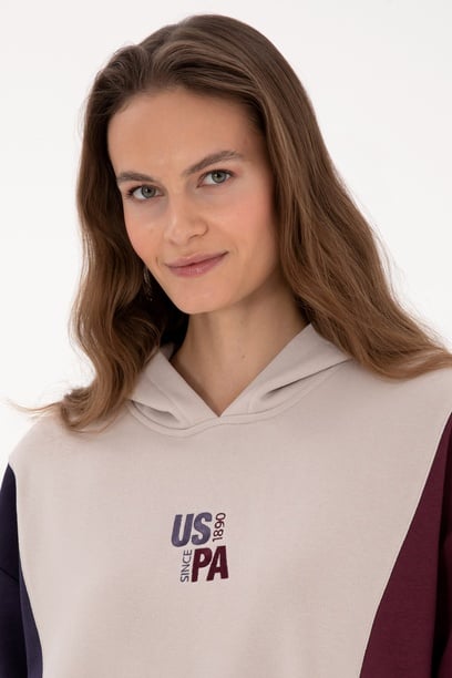 Kadın Taş Kapüşonlu Sweatshirt