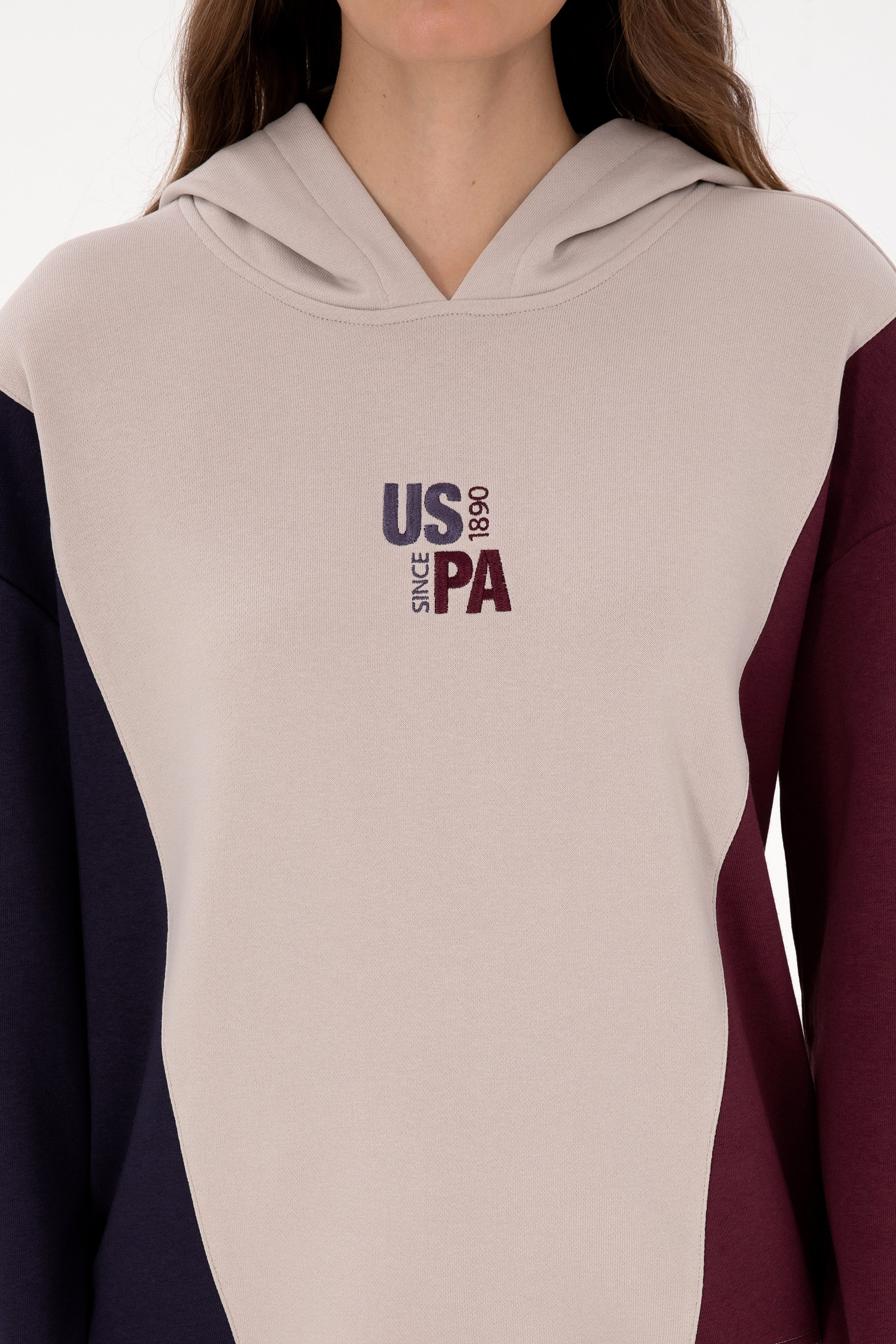 Kadın Taş Kapüşonlu Sweatshirt - Image 6