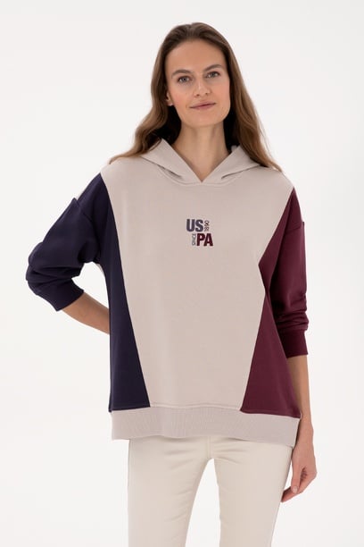 Kadın Taş Kapüşonlu Sweatshirt