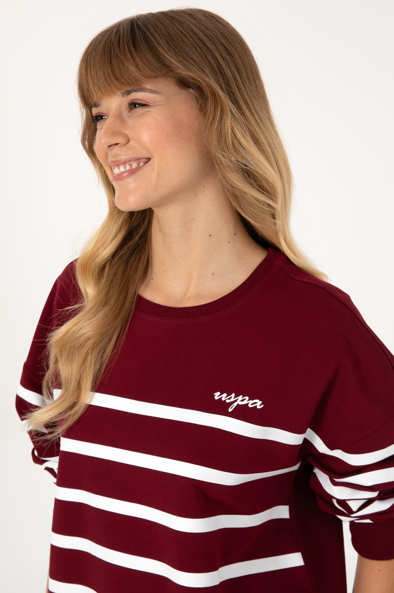 Kadın Bordo Sweatshirt