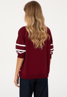 Kadın Bordo Sweatshirt - 50313572017