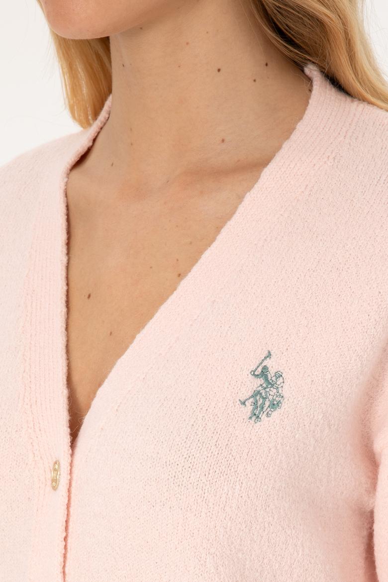 Kadın Pudra Triko Hırka - 50314717019