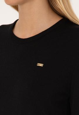 Kadın Siyah Basic Kazak - 50315449005