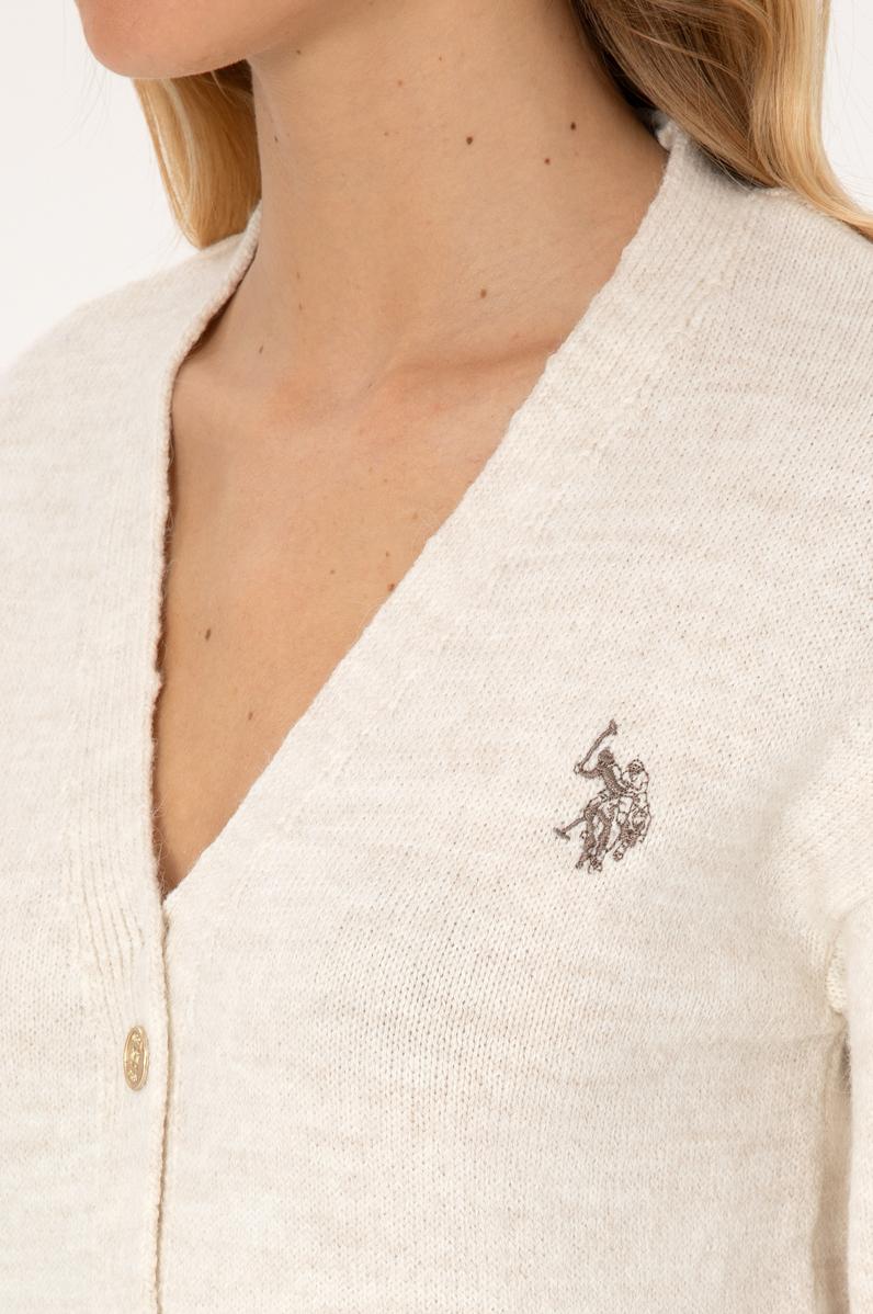 Kadın Krem Triko Hırka