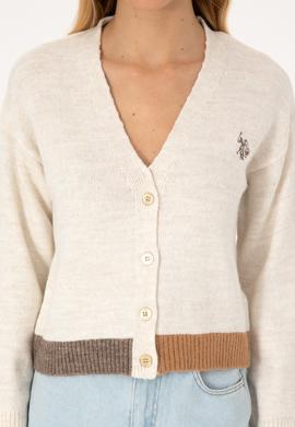 Kadın Krem Triko Hırka - 50314717025