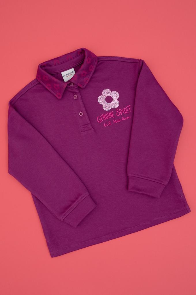 Kız Çocuk Menekşe Sweatshirt