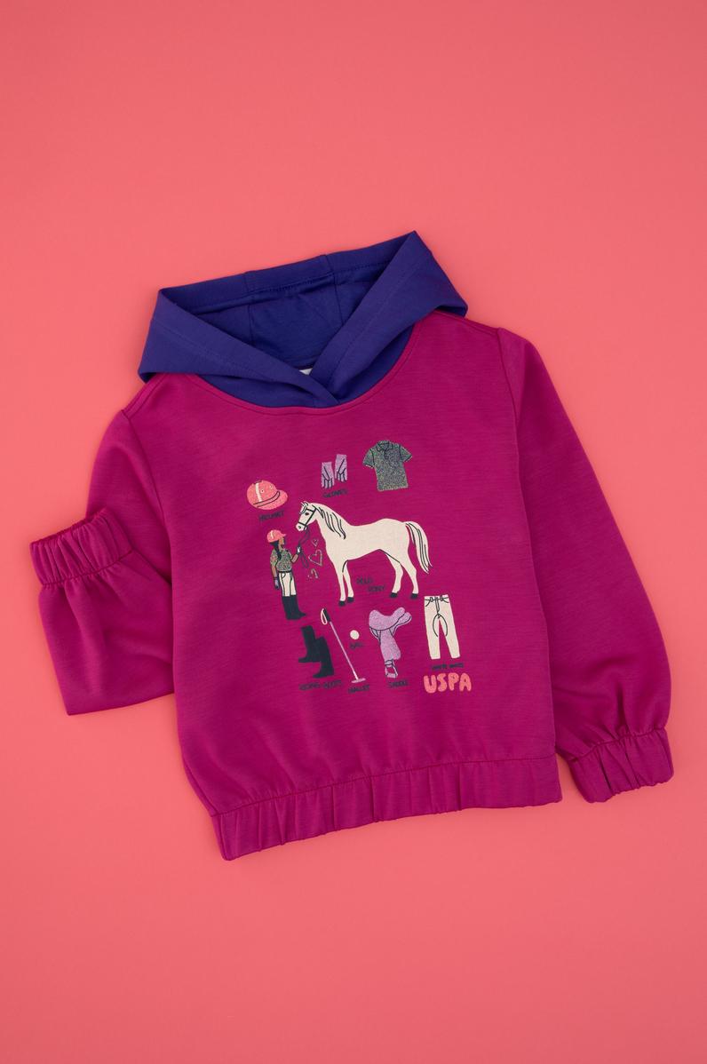 Kız Çocuk Fuşya Sweatshirt