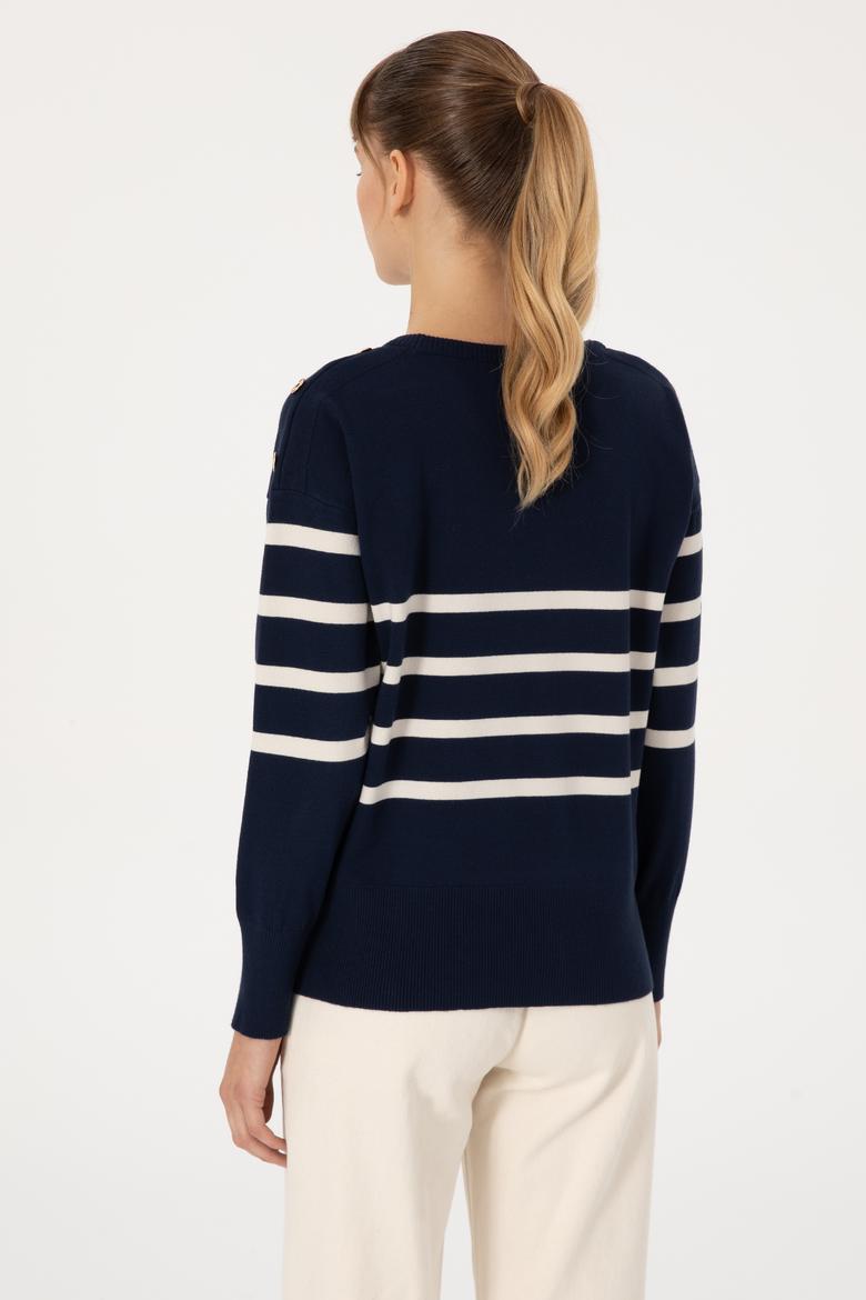 Kadın Lacivert Kazak - 50317548006