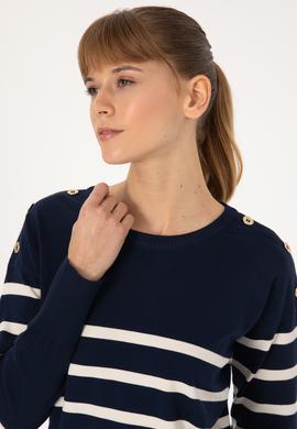 Kadın Lacivert Kazak - 50317548006