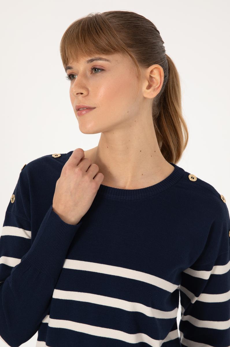 Kadın Lacivert Kazak