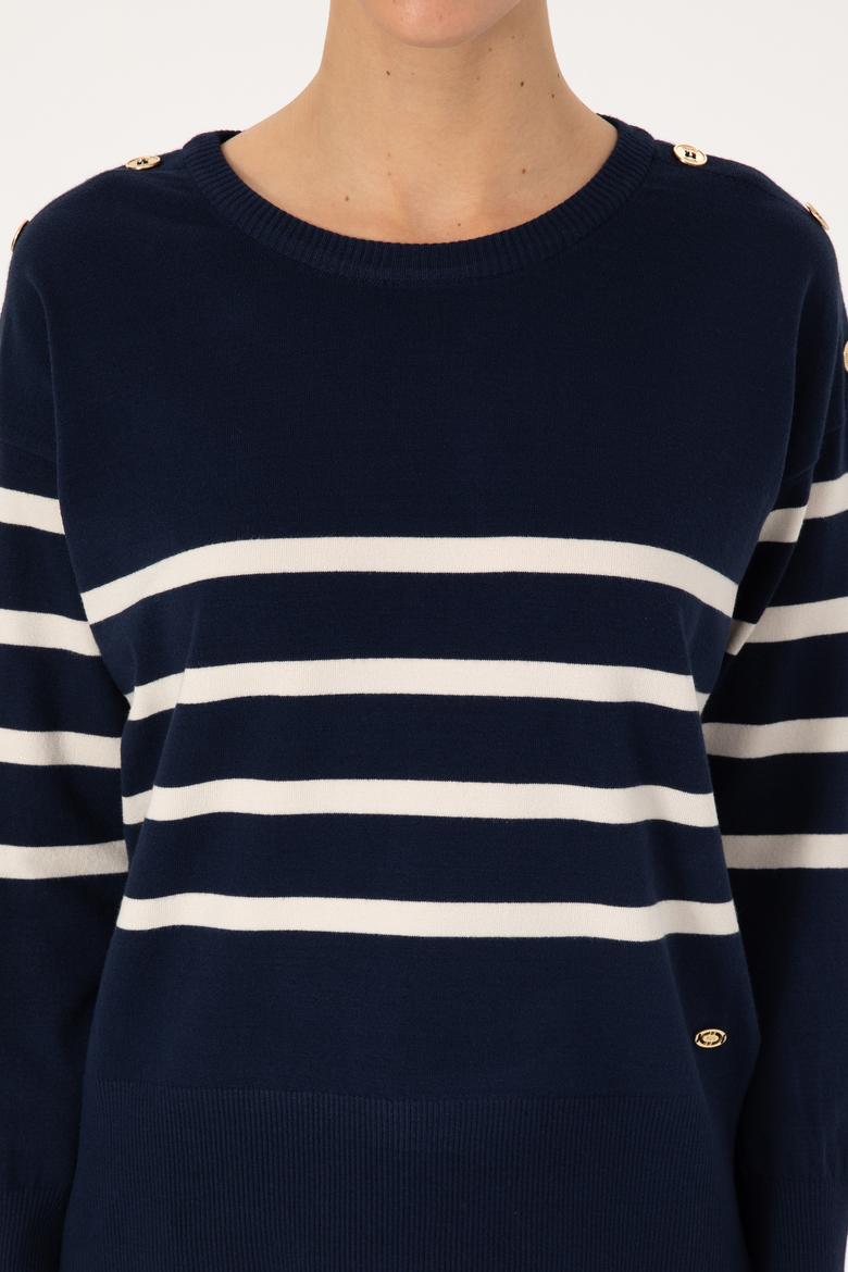 Kadın Lacivert Kazak - 50317548006